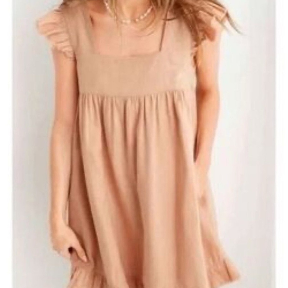 Aerie Love of Linen Linen Flutter Sundress w/ Pockets